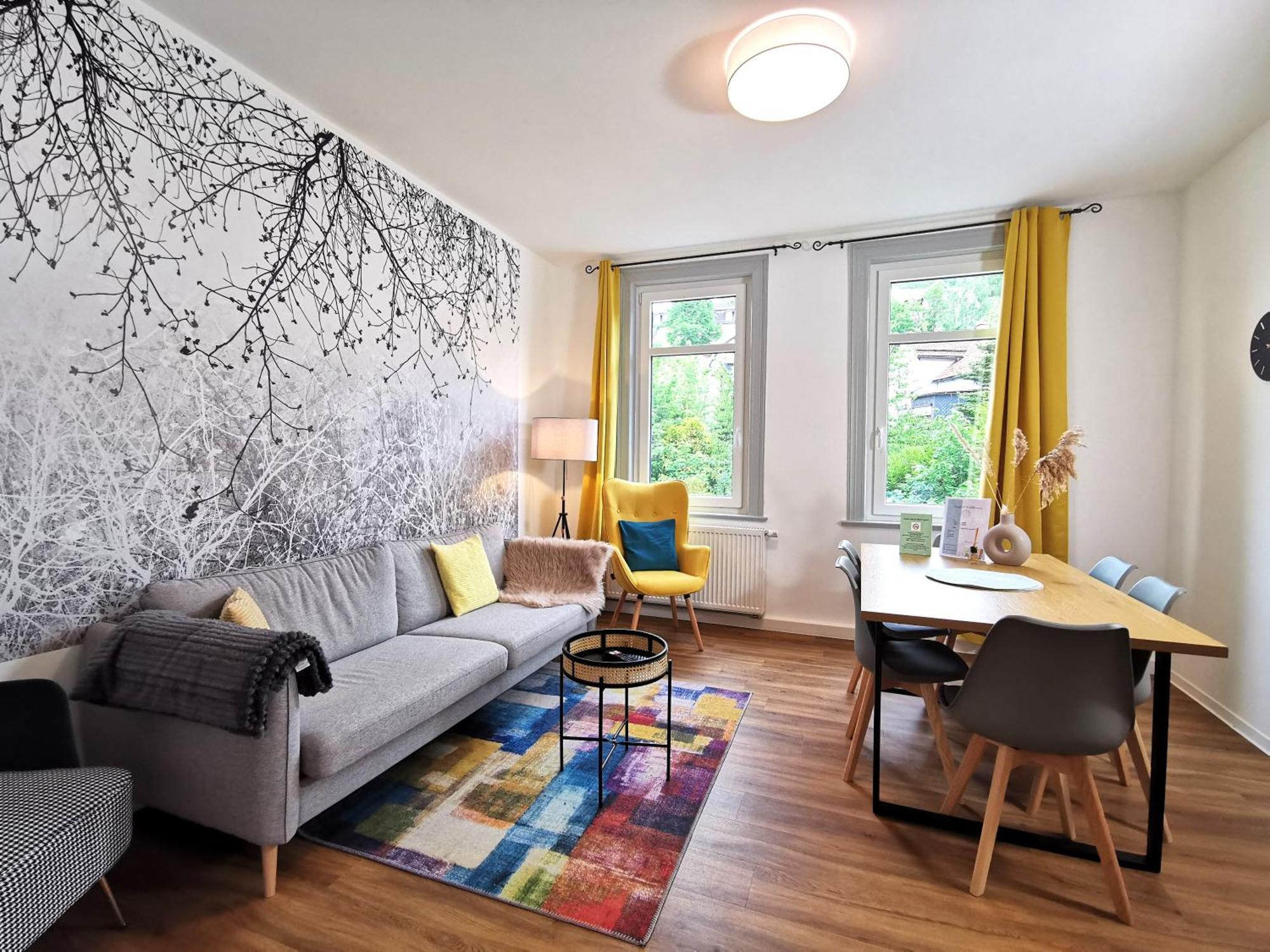 Bohnapartments - Stadtblick Zechenhaus - Balkon - Gratis Parkplatz - Wlan - Sehr Ruhig - Barrierearm Ilmenau Buitenkant foto